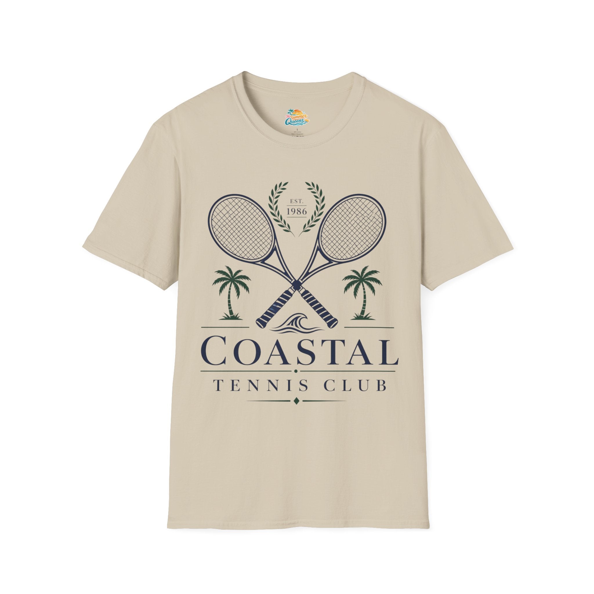Coastal Tennis Club T-Shirt — Vintage Palm Beach Tennis Tee
