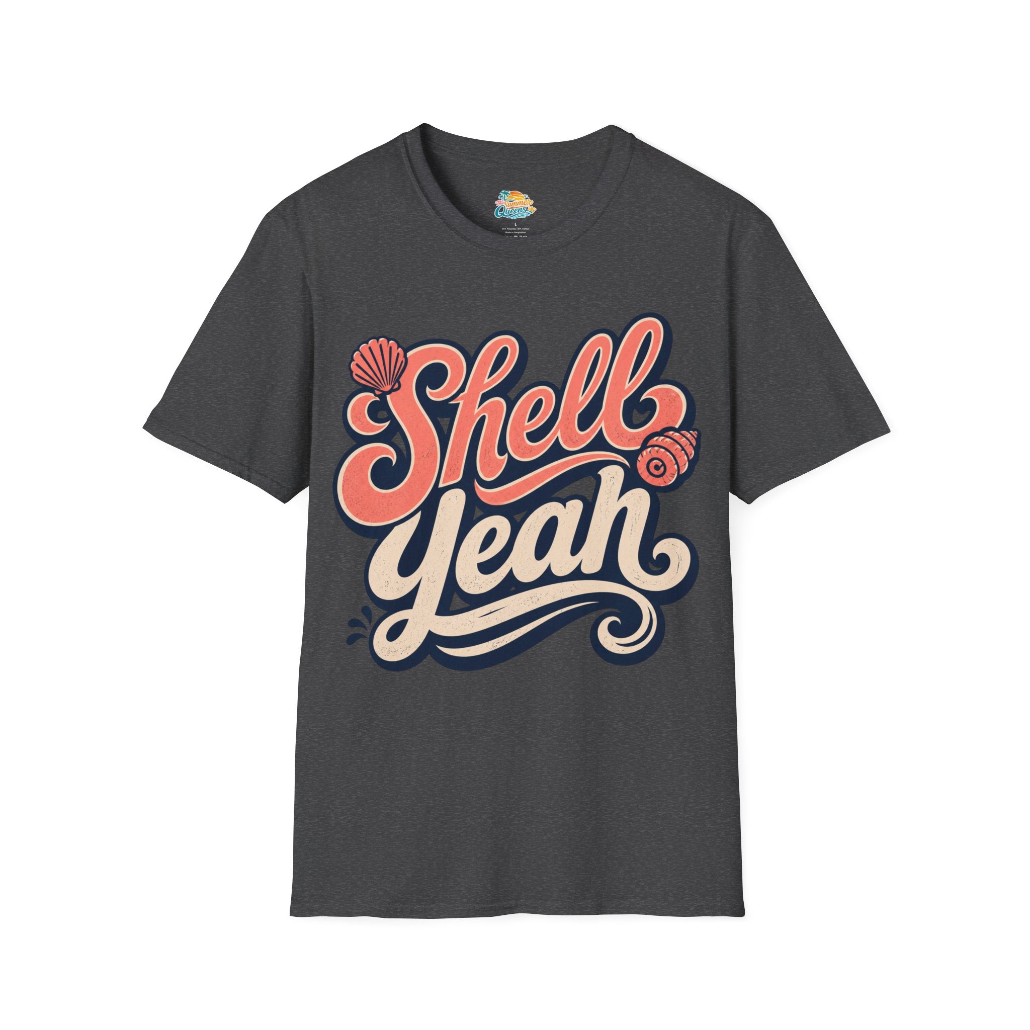 Shell Yeah T-Shirt — Retro Beachy Seashell Graphic Tee