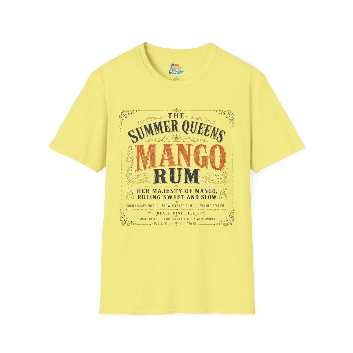 The Summer Queens Mango Rum Label T-Shirt