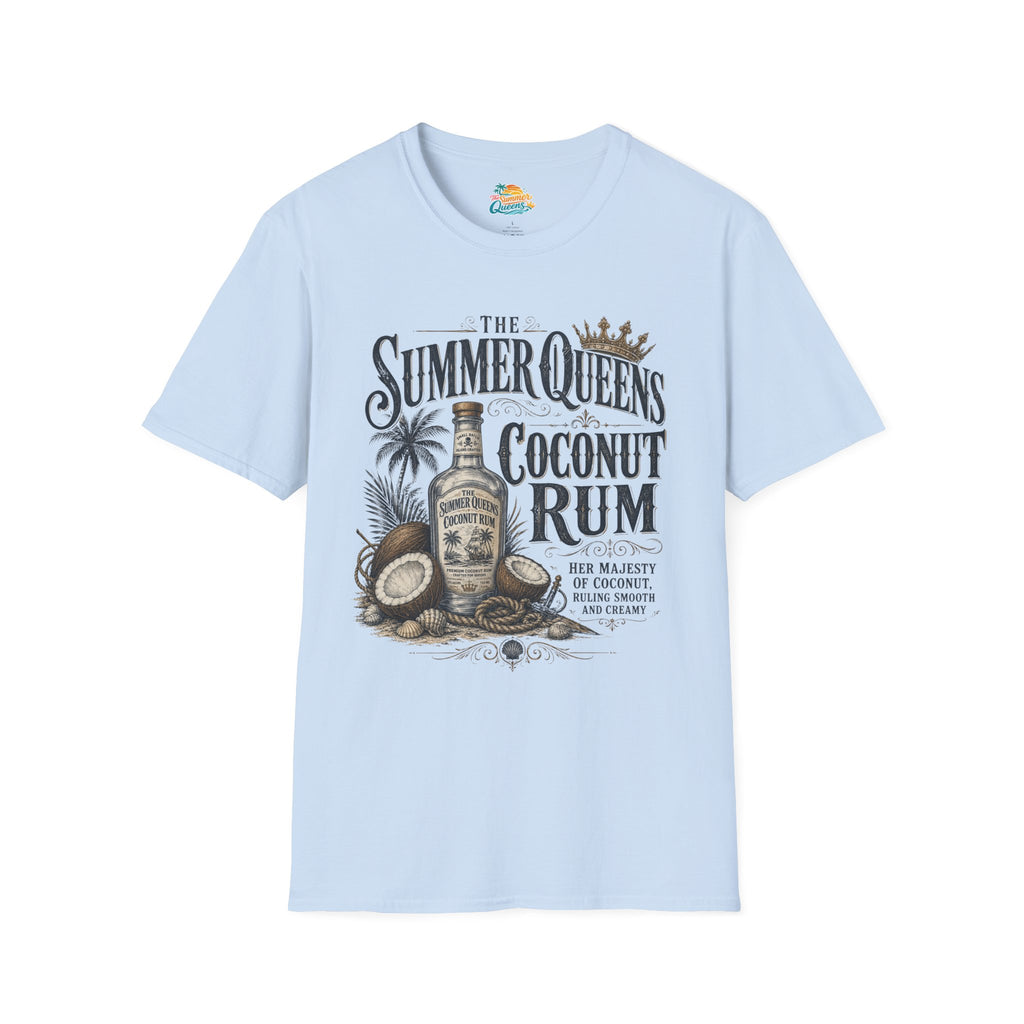 The Summer Queens Coconut Rum Bottle T-Shirt