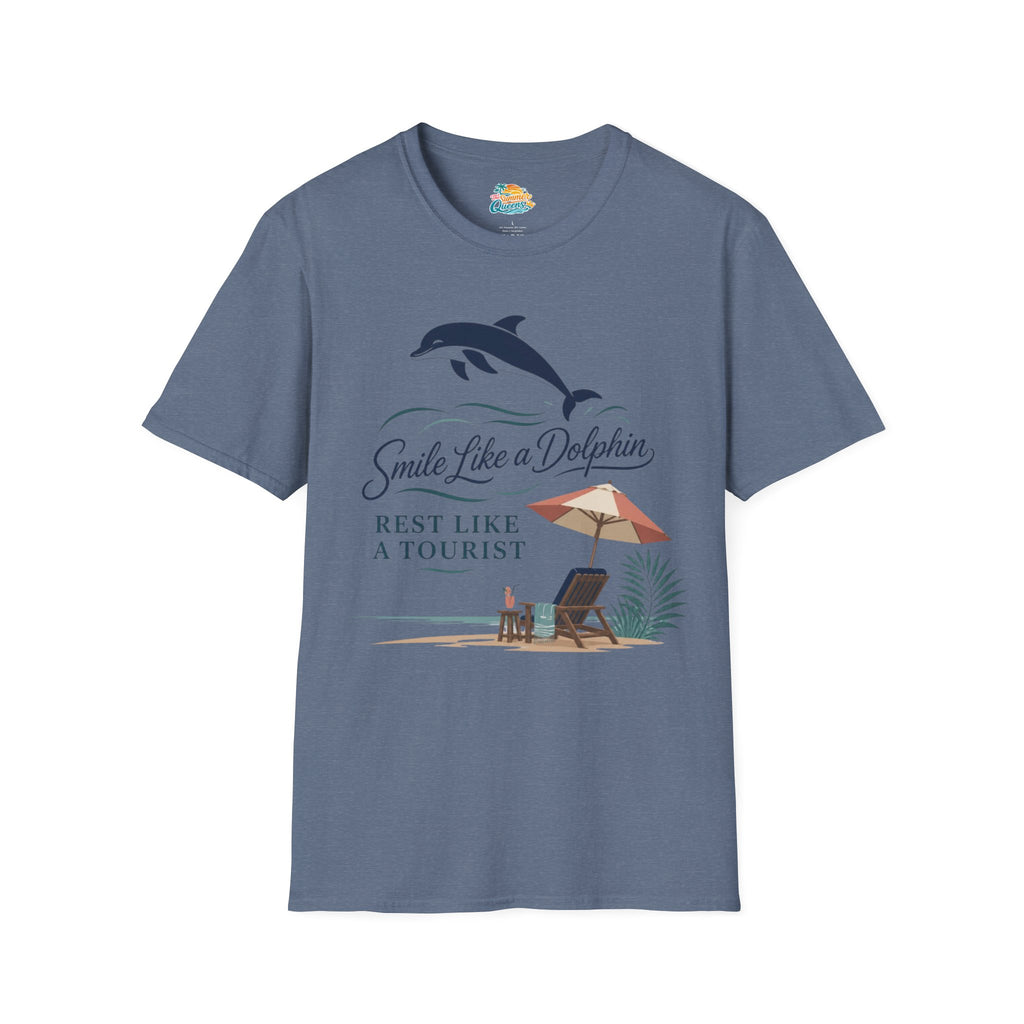 Smile Like a Dolphin Beach T-Shirt
