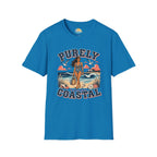 Purely Coastal Queen T‑Shirt — Vintage Beach Swim Graphic