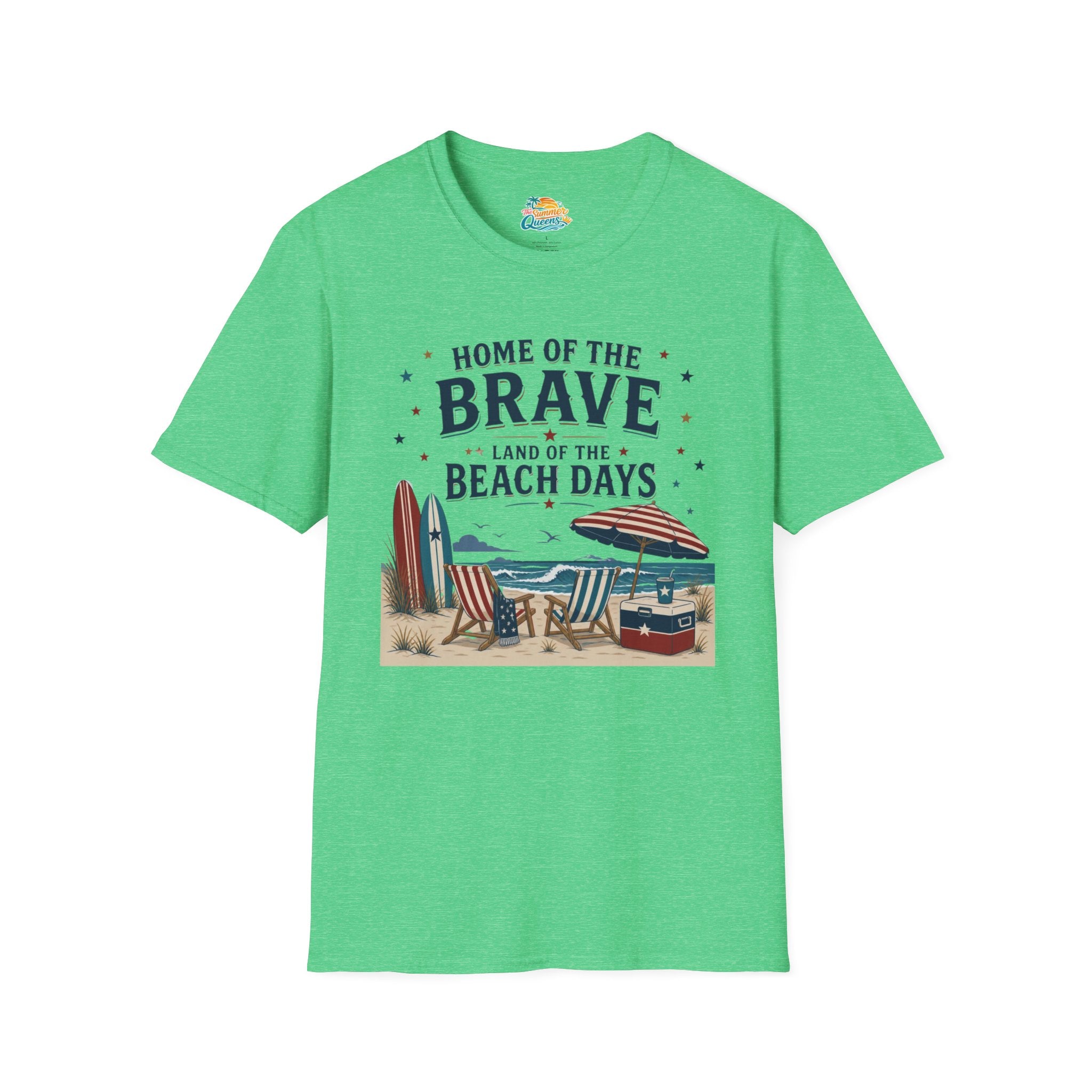 Home of the Brave, Land of the Beach Days T-Shirt