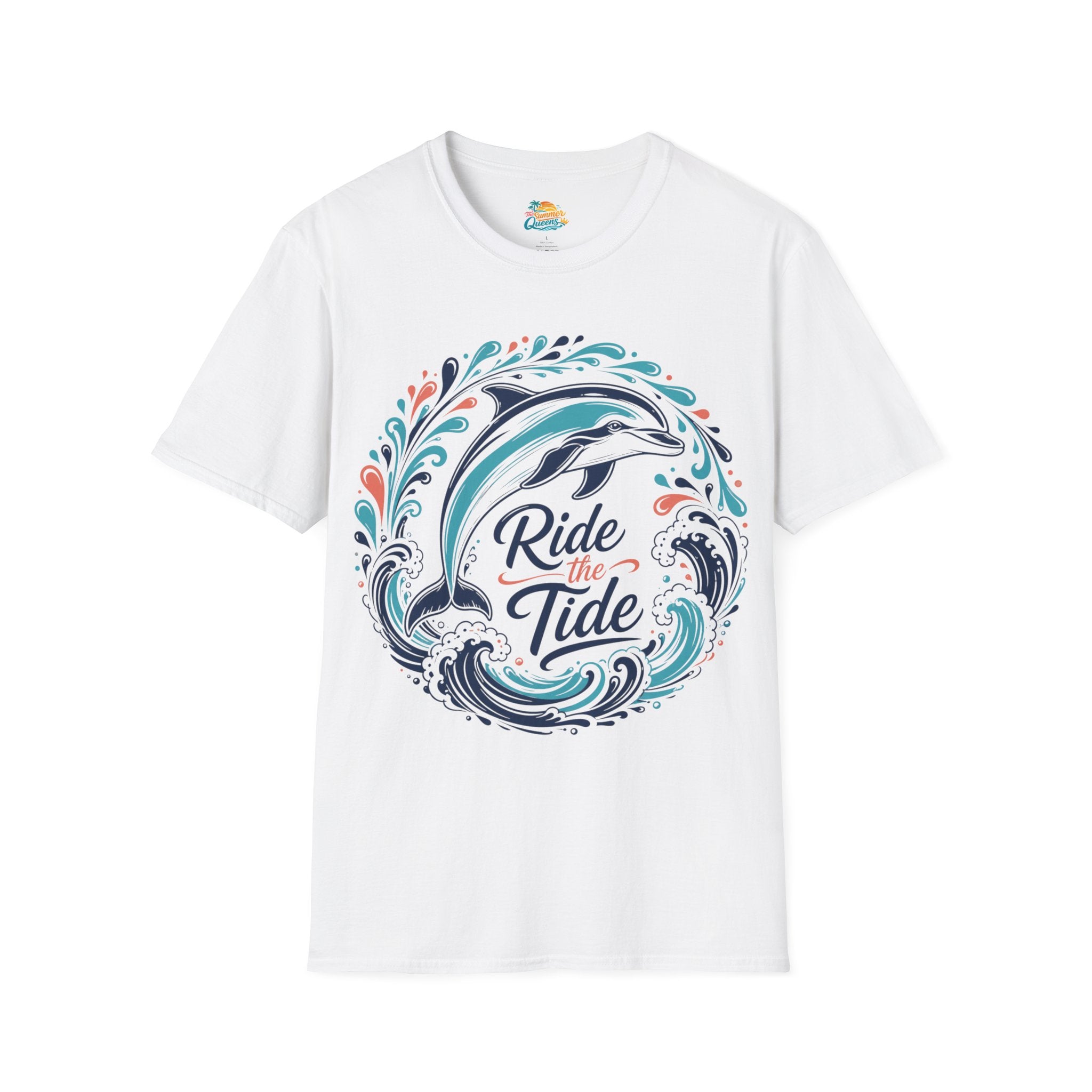 Ride the Tide Dolphin Wave T-Shirt