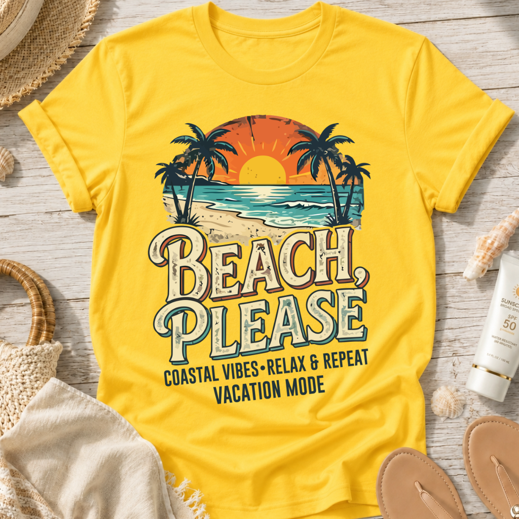 Beach Please Coastal T-Shirt