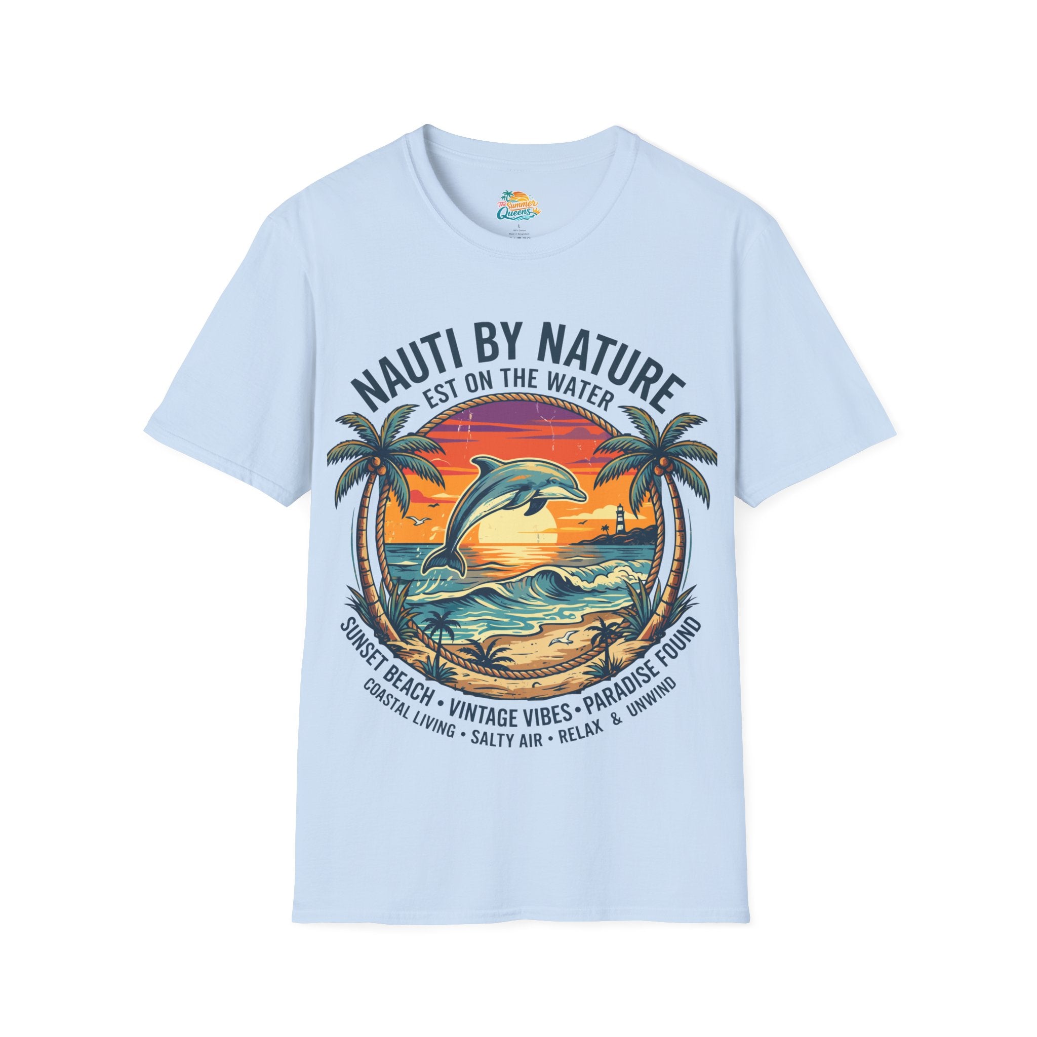 Nauti By Nature EST On The Water - Dolphin Sunset T-Shirt