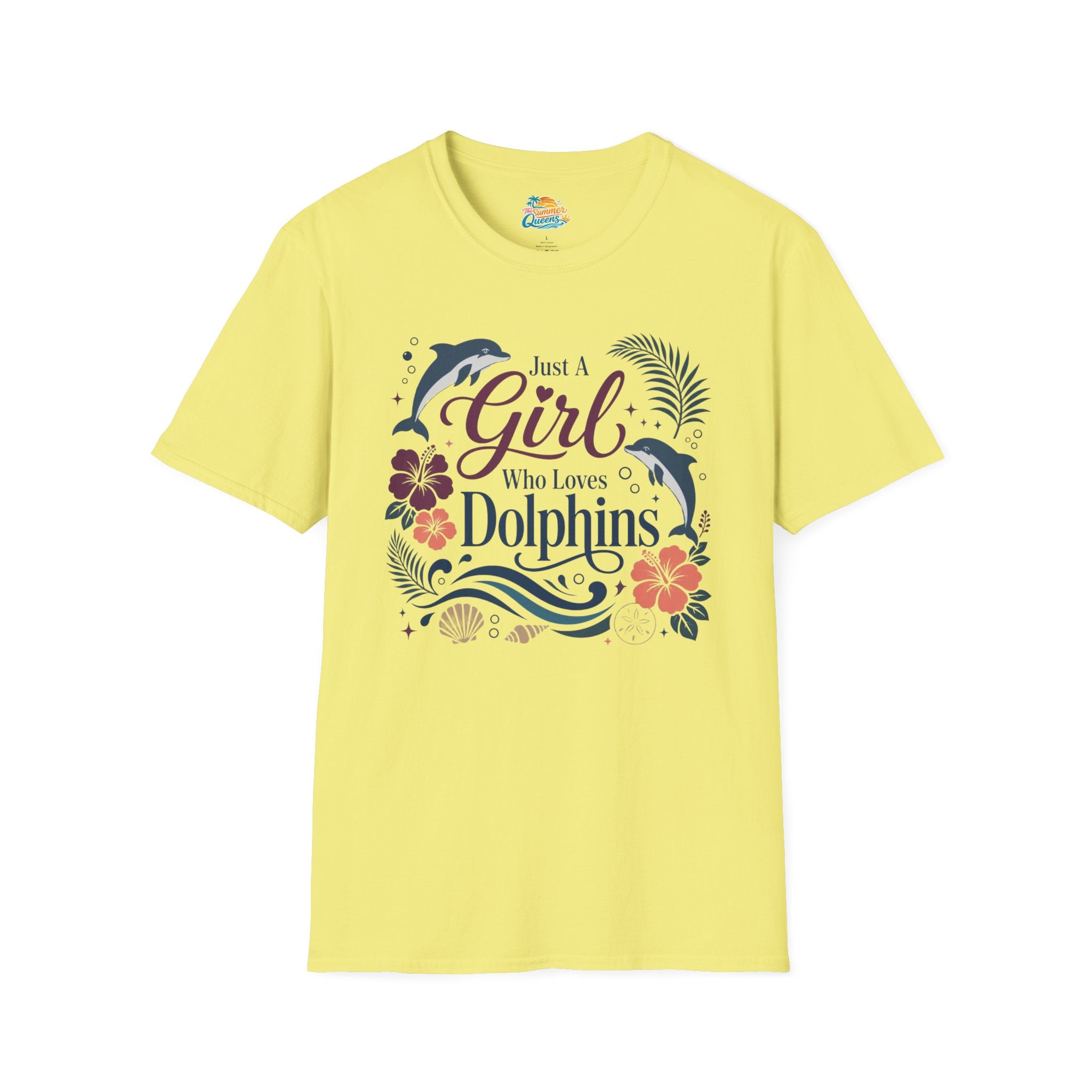 Just A Girl Who Loves Dolphins T‑Shirt