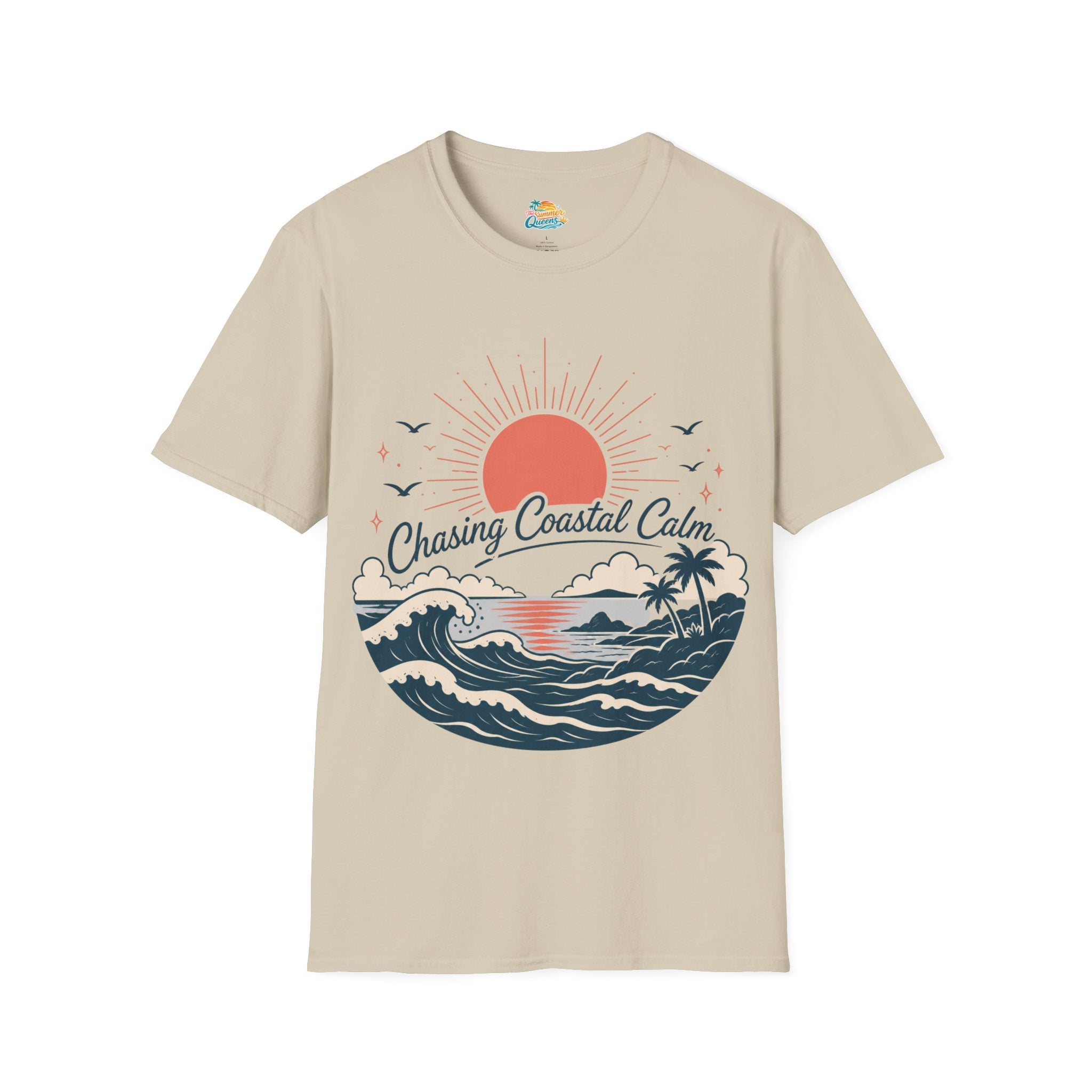 Chasing Coastal Calm Sunset Surf T-Shirt