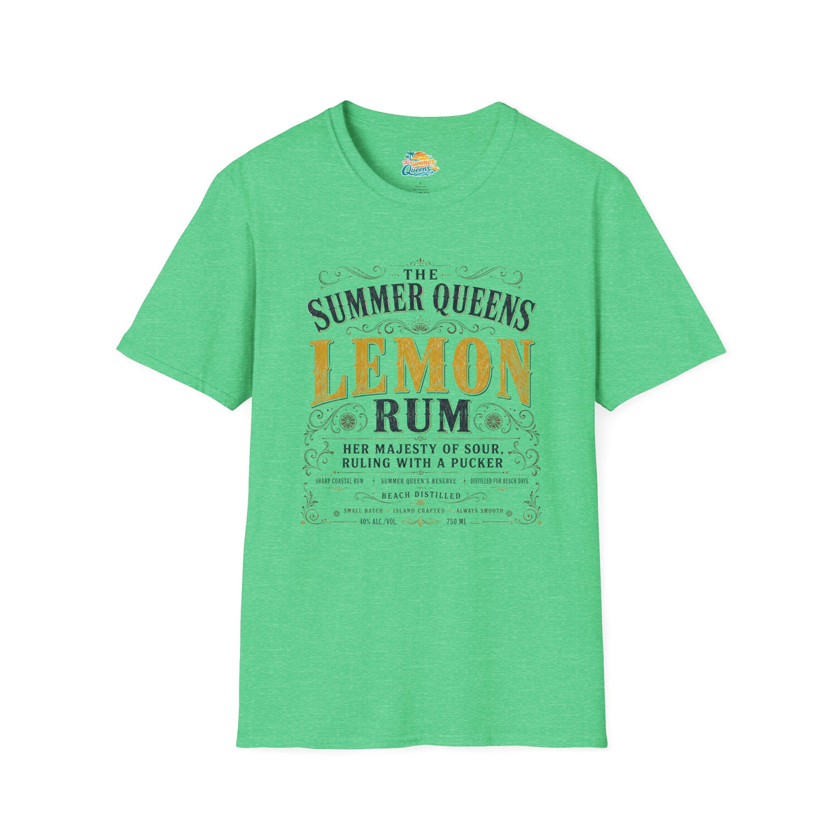 The Summer Queens Lemon Rum Label T-Shirt