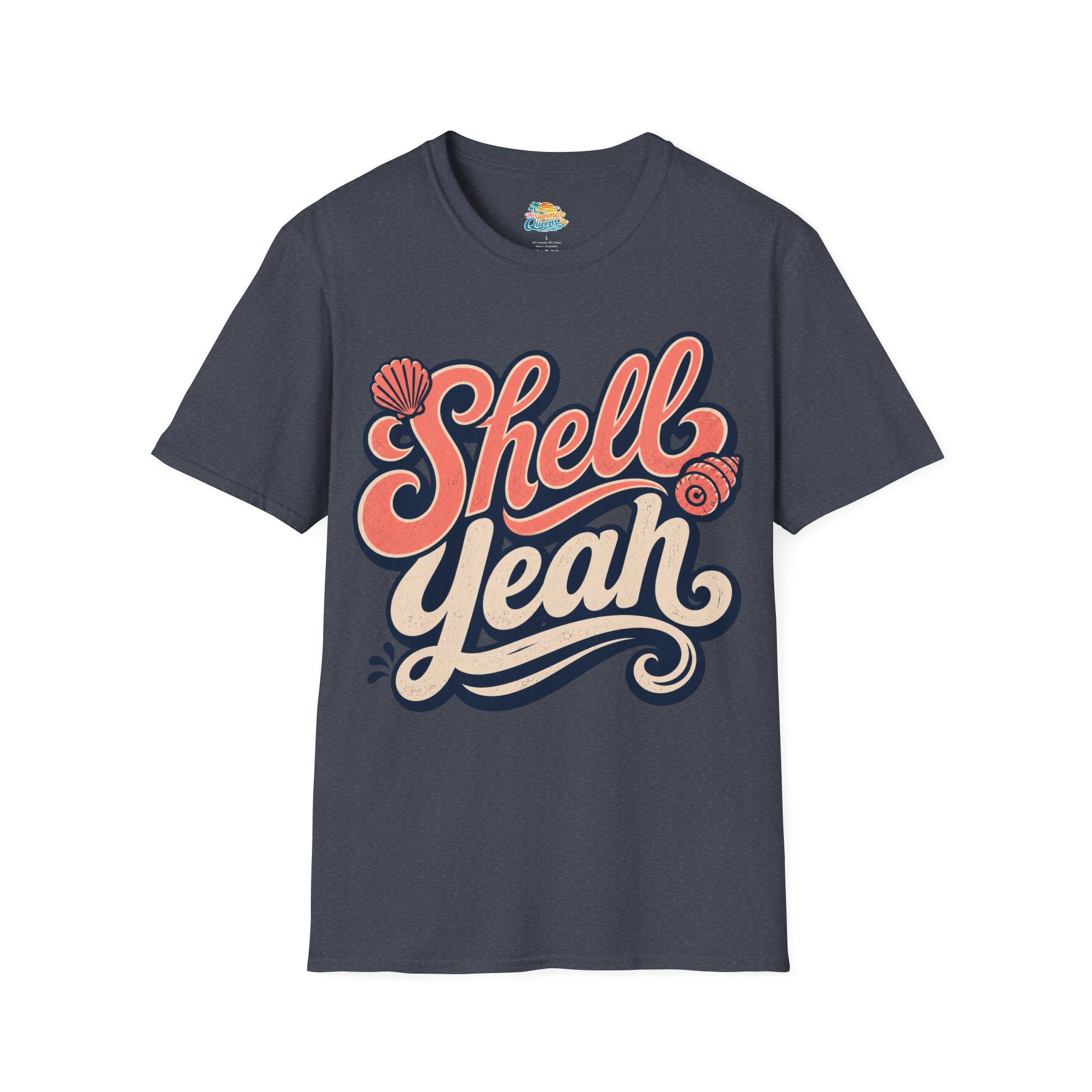 Shell Yeah T-Shirt — Retro Beachy Seashell Graphic Tee