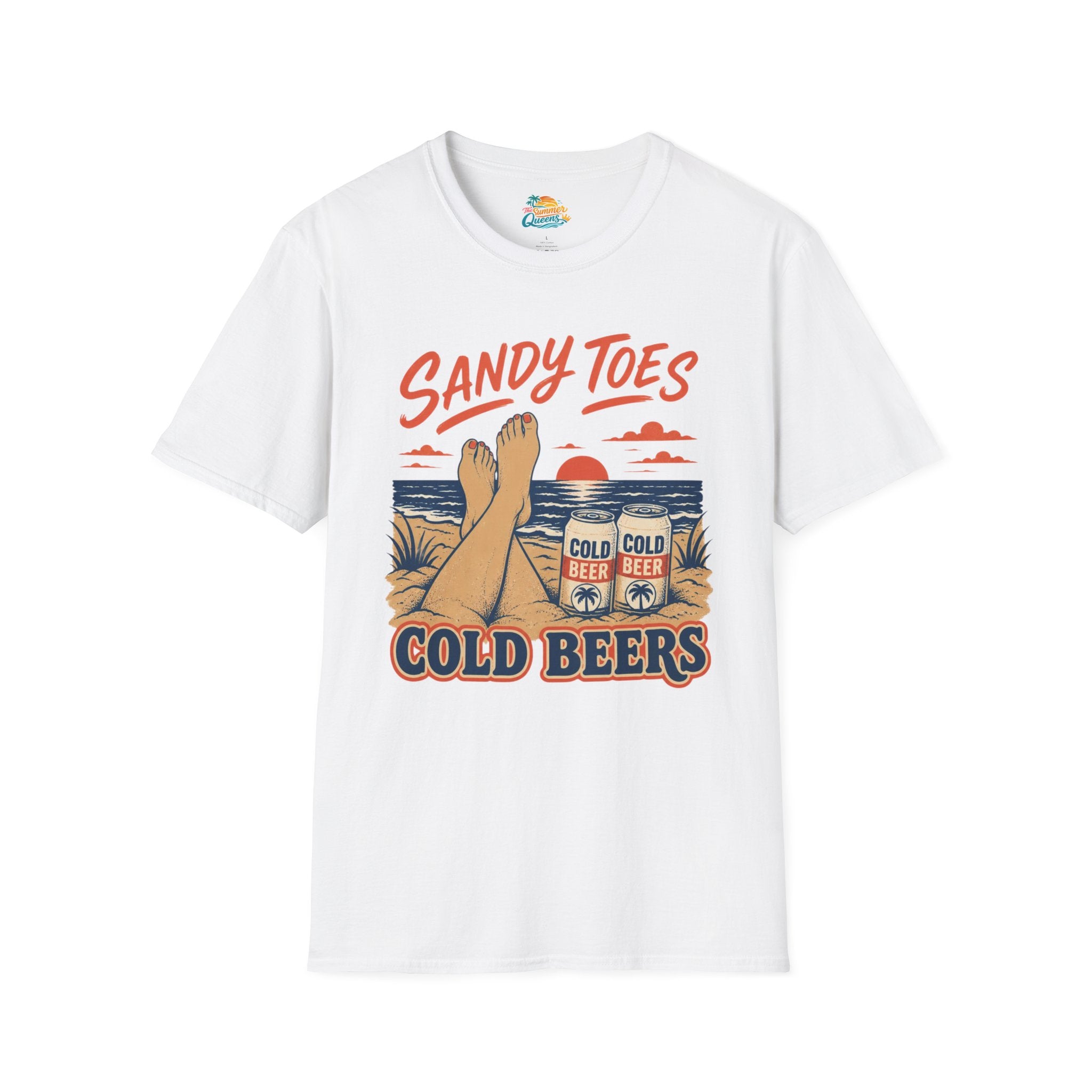 Sandy Toes Cold Beers T-Shirt