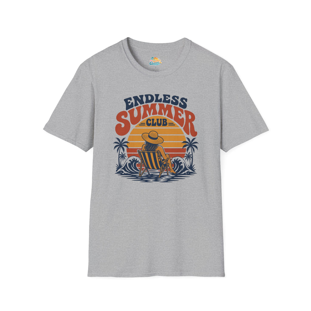 Endless Summer Club T-Shirt — Vintage Beach Sunset Graphic