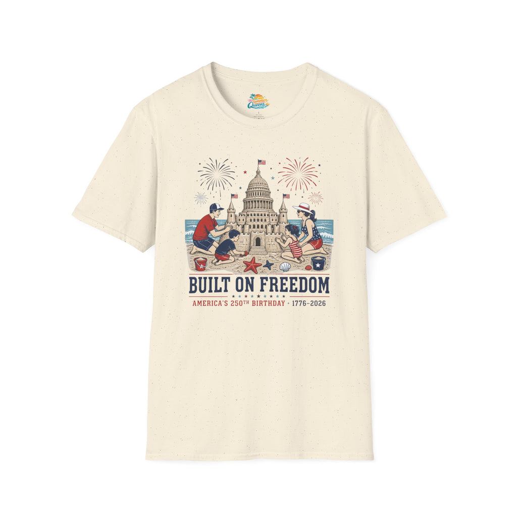 Built on Freedom Sandcastle T-Shirt