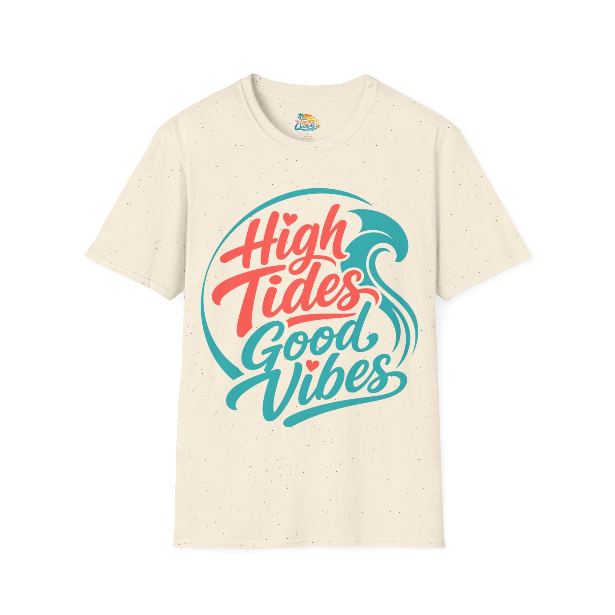High Tides Good Vibes T-Shirt  -Beach Lifestyle Graphic Tee