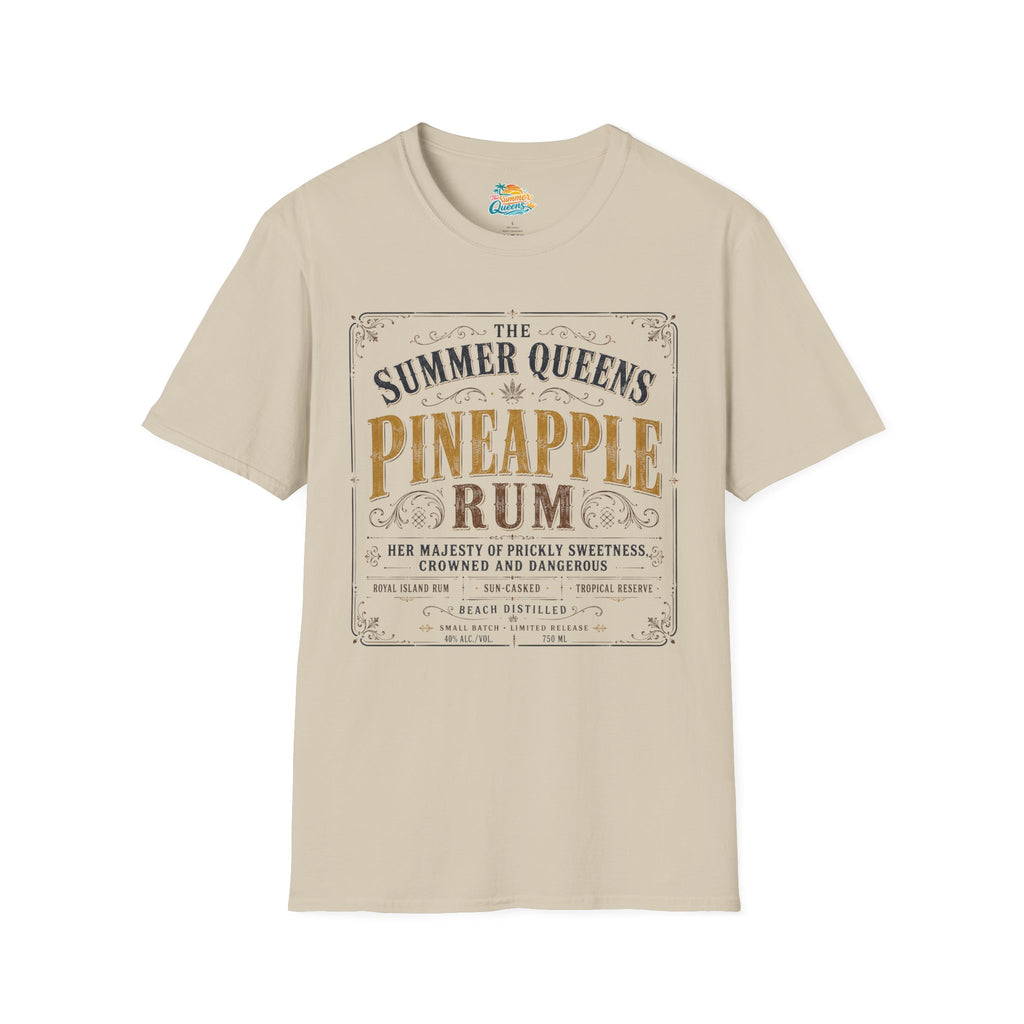 The Summer Queens Pineapple Rum Label T-Shirt