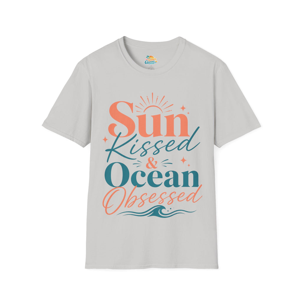 Sun-Kissed & Ocean Obsessed T-Shirt — Beachy Summer Graphic Tee