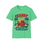 Crabby But Chill T-Shirt — Retro Beach Crab Graphic Tee