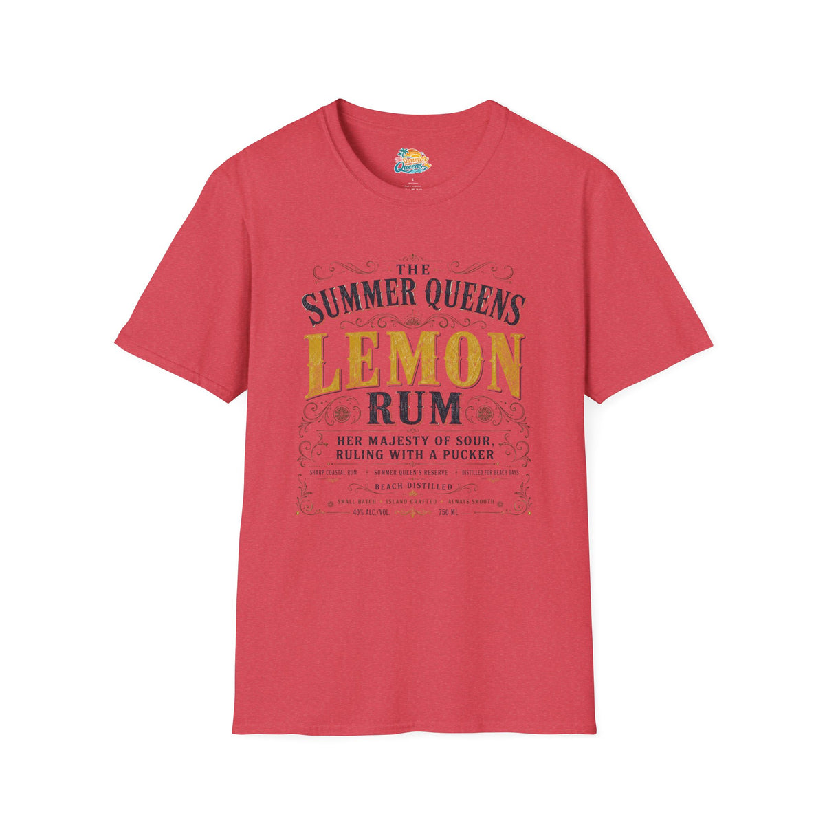 The Summer Queens Lemon Rum Label T-Shirt