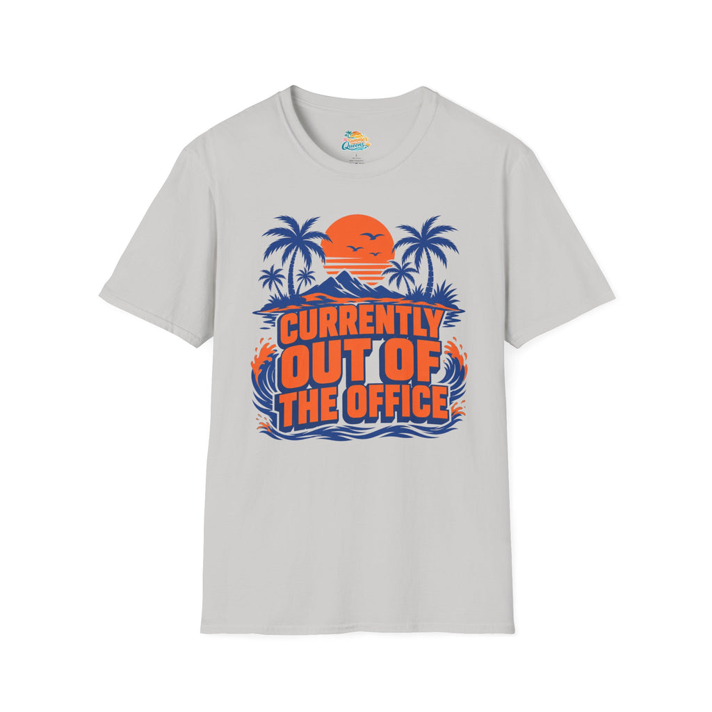 Currently Out of the Office Beach T-Shirt -  Tropical Vacation Graphic Tee