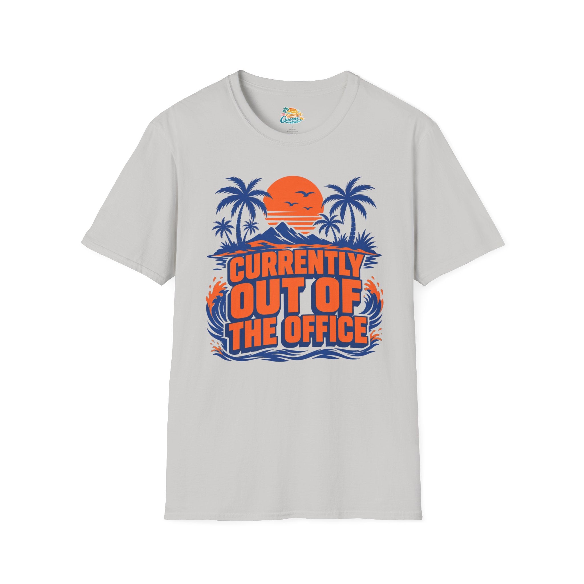 Currently Out of the Office Beach T-Shirt -  Tropical Vacation Graphic Tee