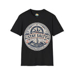 Stay Salty Coastal T-Shirt – Nautical Compass & Sailboat Design