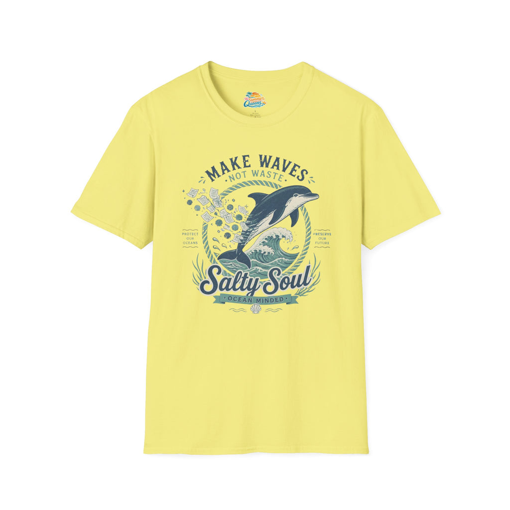 Make Waves Not Waste Dolphin T-Shirt