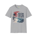 Red Sky, White Sand, Blue Water T-Shirt