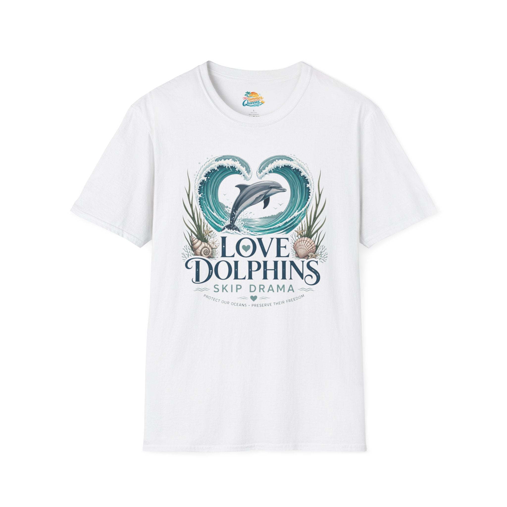 Love Dolphins Skip Dram T-Shirt