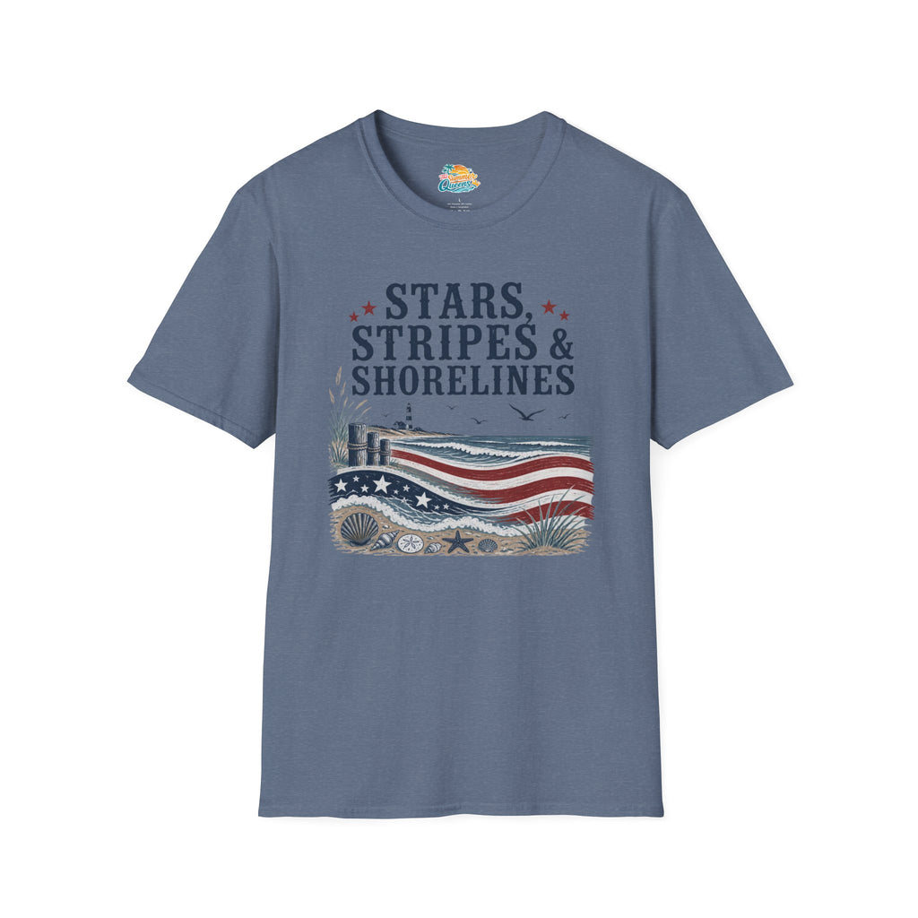 Stars, Stripes & Shorelines US Flag T-Shirt