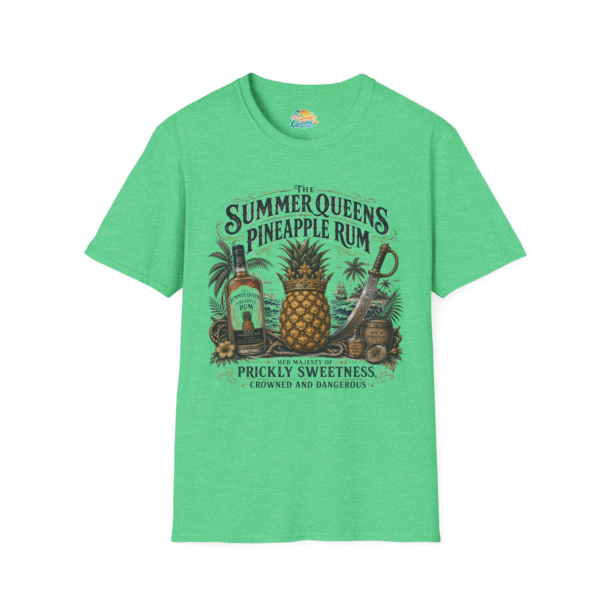 The Summer Queens Pineapple Rum Bottle T-Shirt