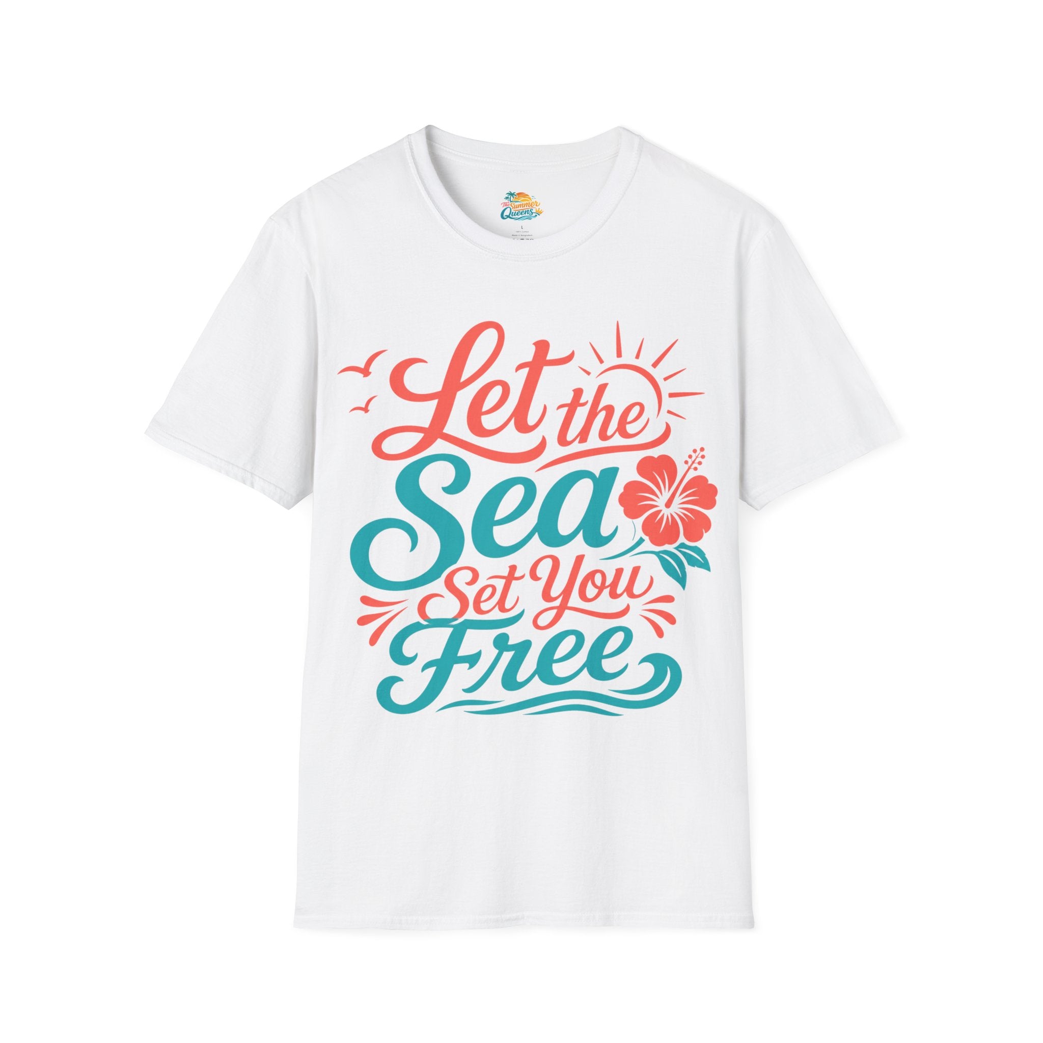 Let the Sea Set You Free T-Shirt — Beachy Coastal Graphic Tee