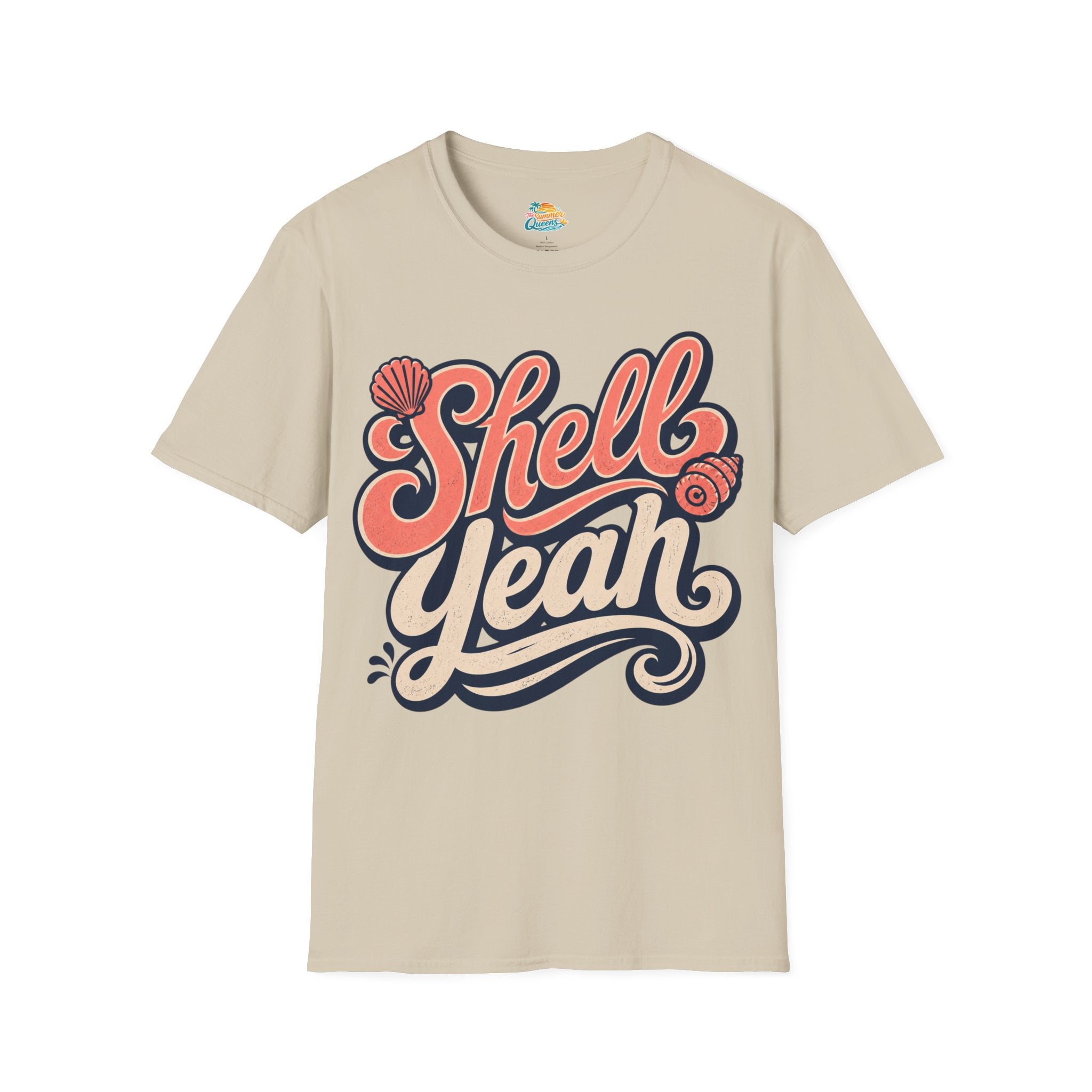 Shell Yeah T-Shirt — Retro Beachy Seashell Graphic Tee