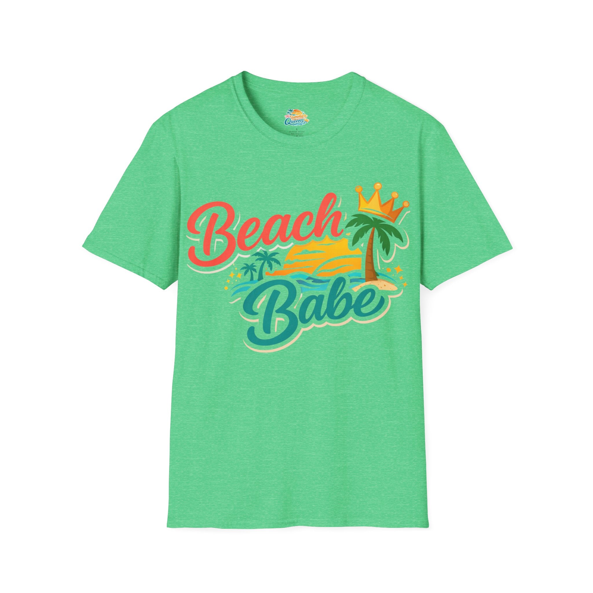 Beach Babe T-Shirt — Tropical Palm Sunset Graphic Tee