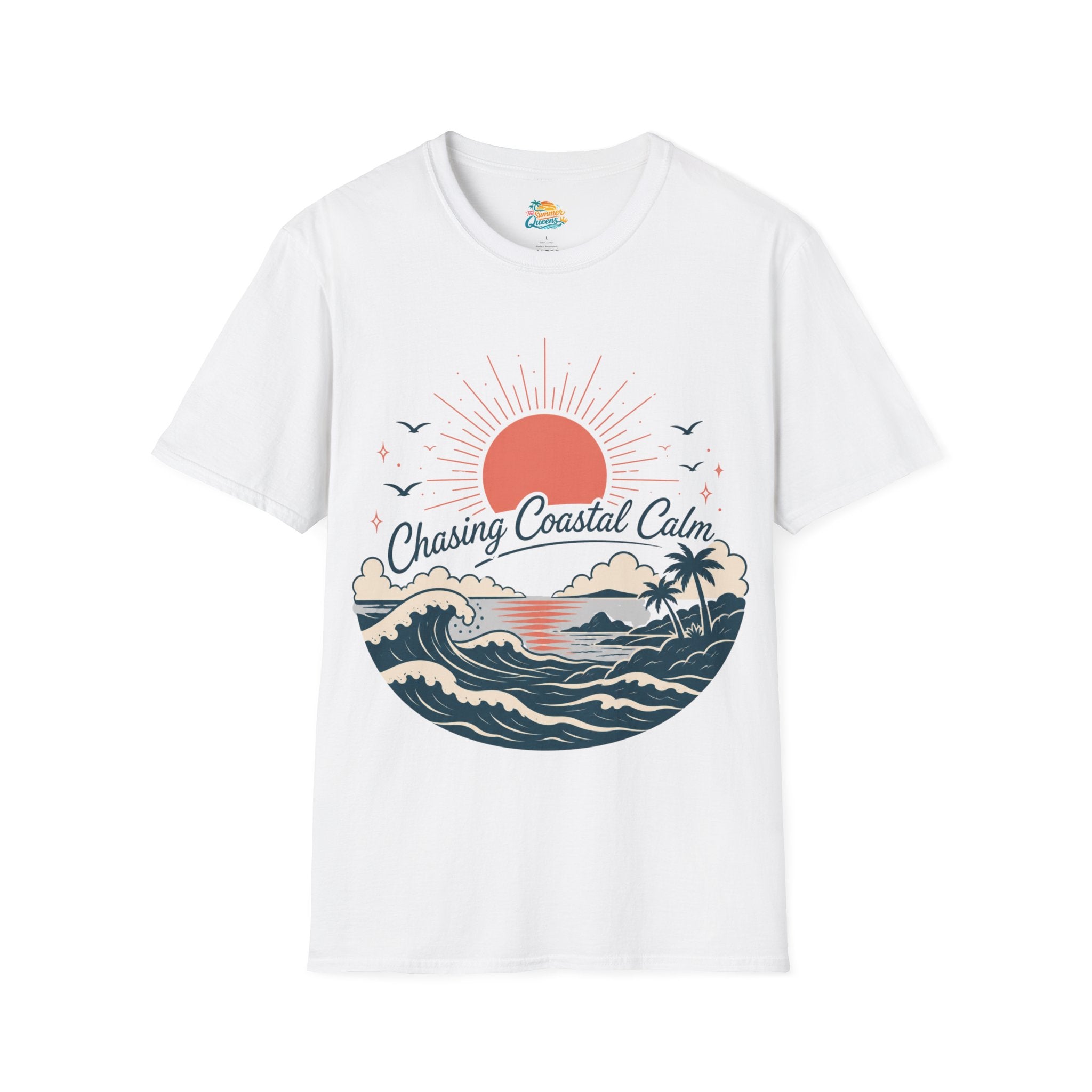 Chasing Coastal Calm Sunset Surf T-Shirt