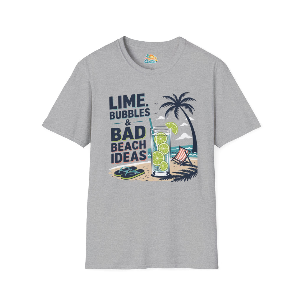 Lime, Bubbles & Bad Beach Ideas T-Shirt