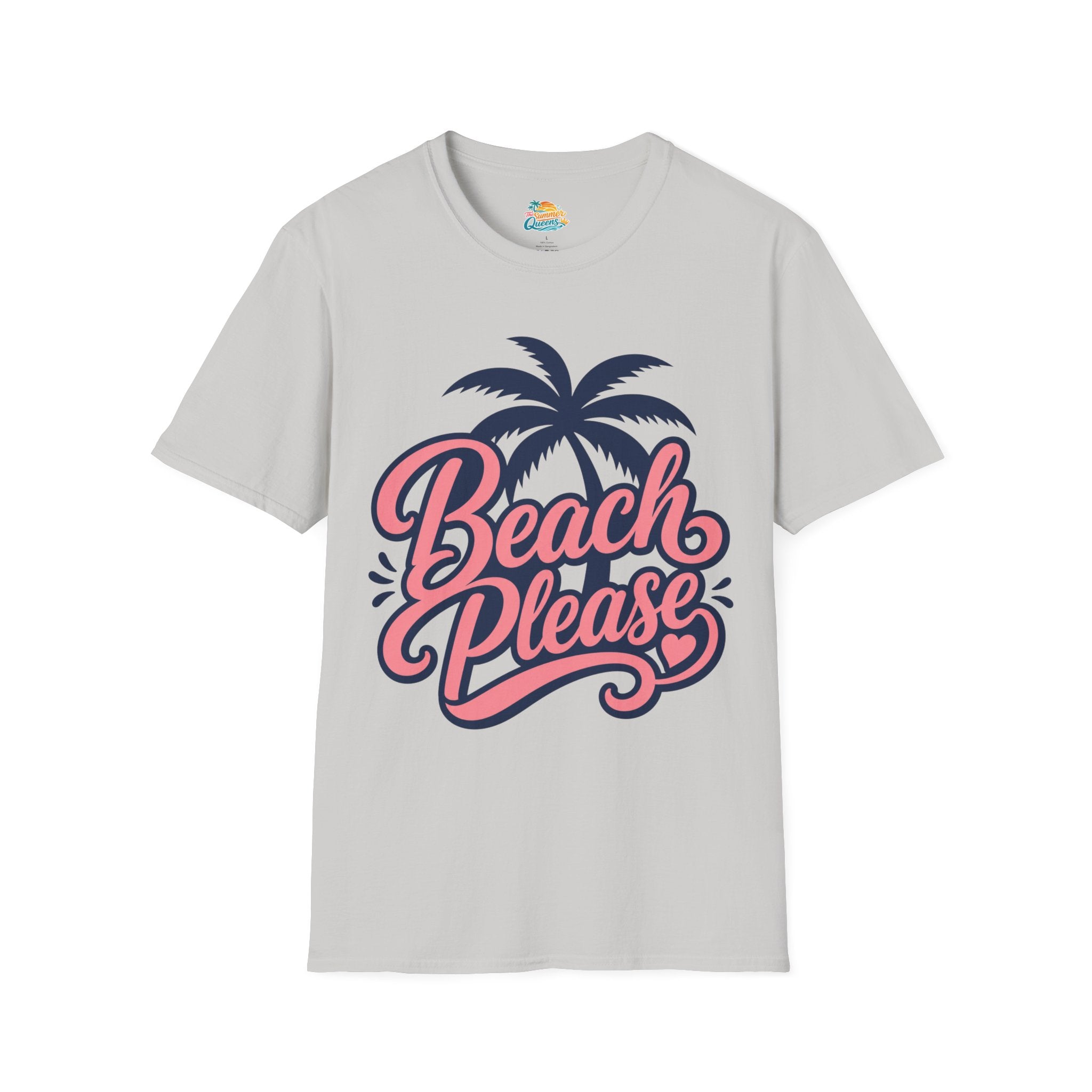 Beach Please T-Shirt — Retro Palm Tree Graphic Tee