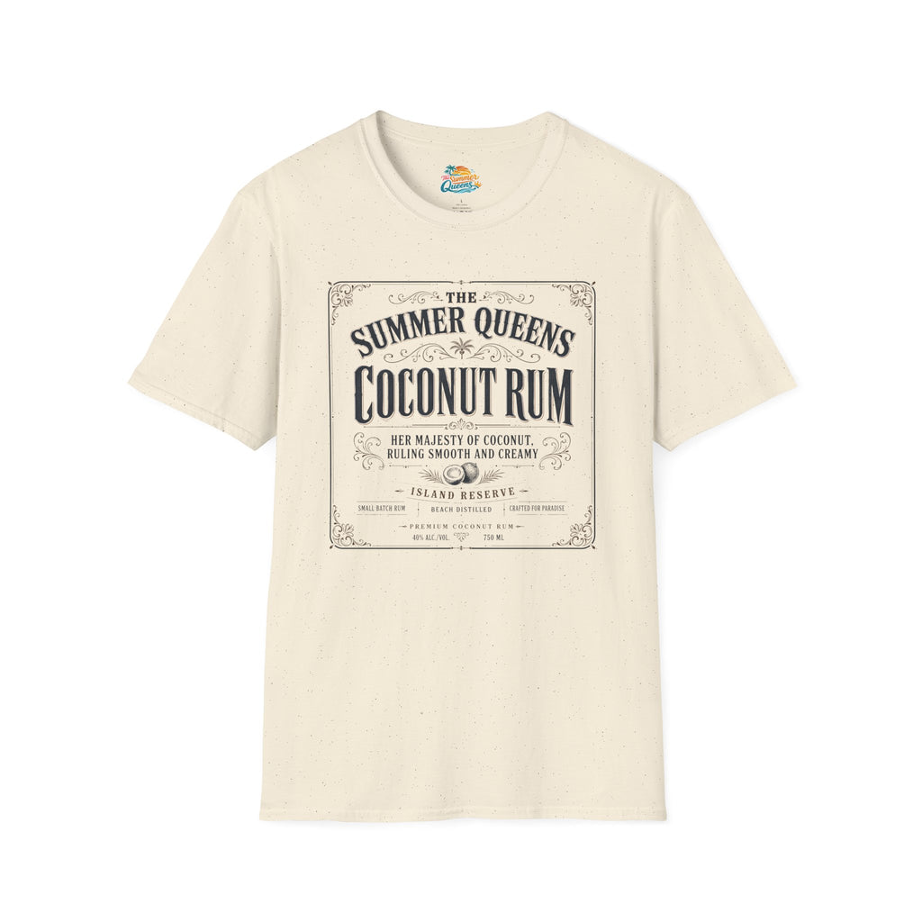The Summer Queens Coconut Rum Label T-Shirt
