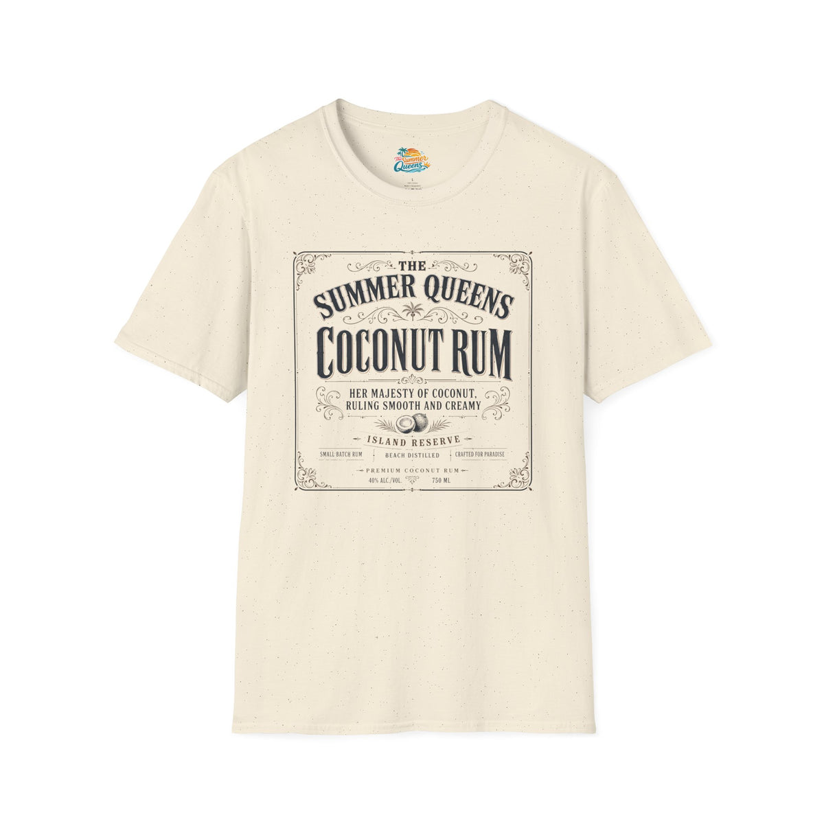 The Summer Queens Coconut Rum Label T-Shirt
