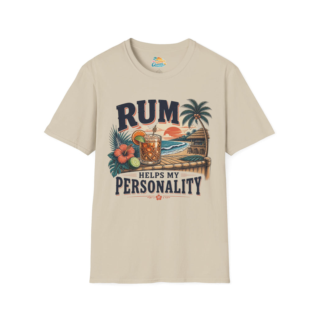 Rum Helps My Personality T-Shirt