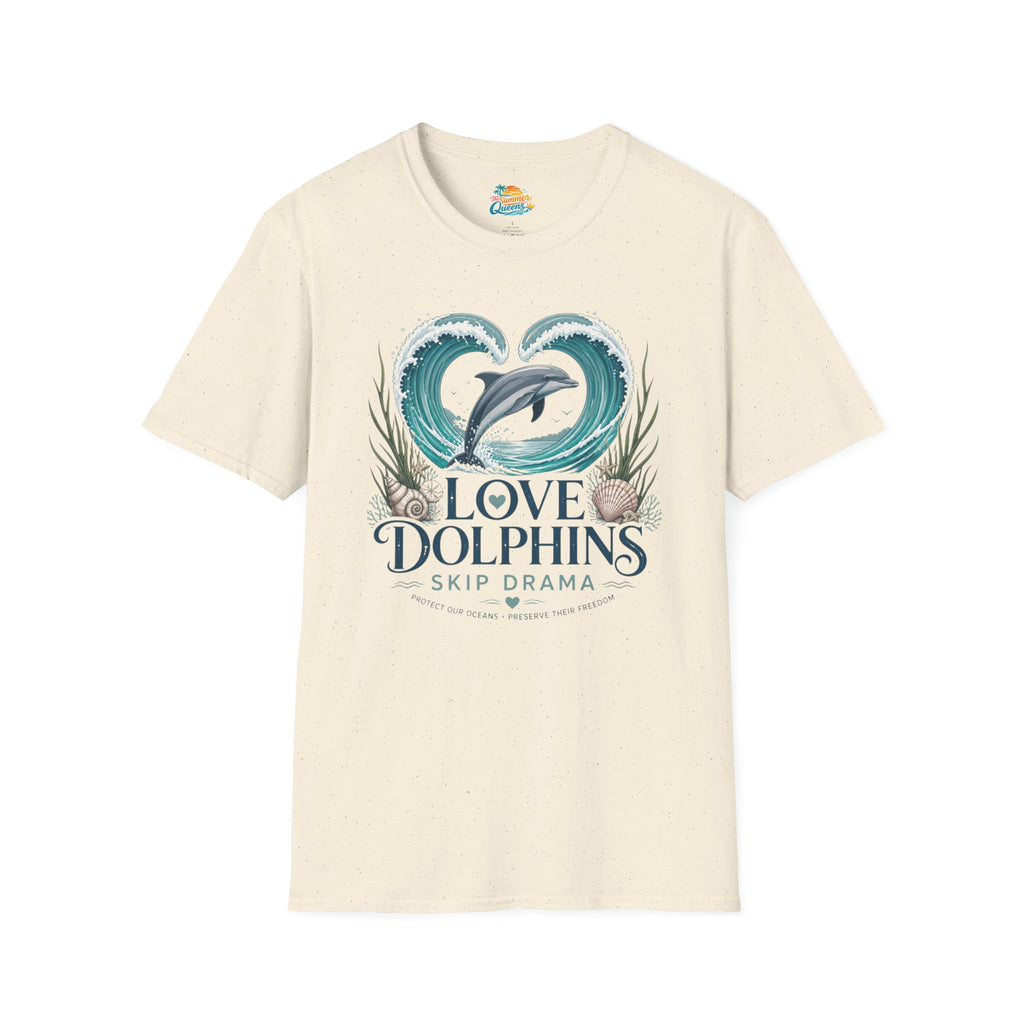 Love Dolphins Skip Dram T-Shirt