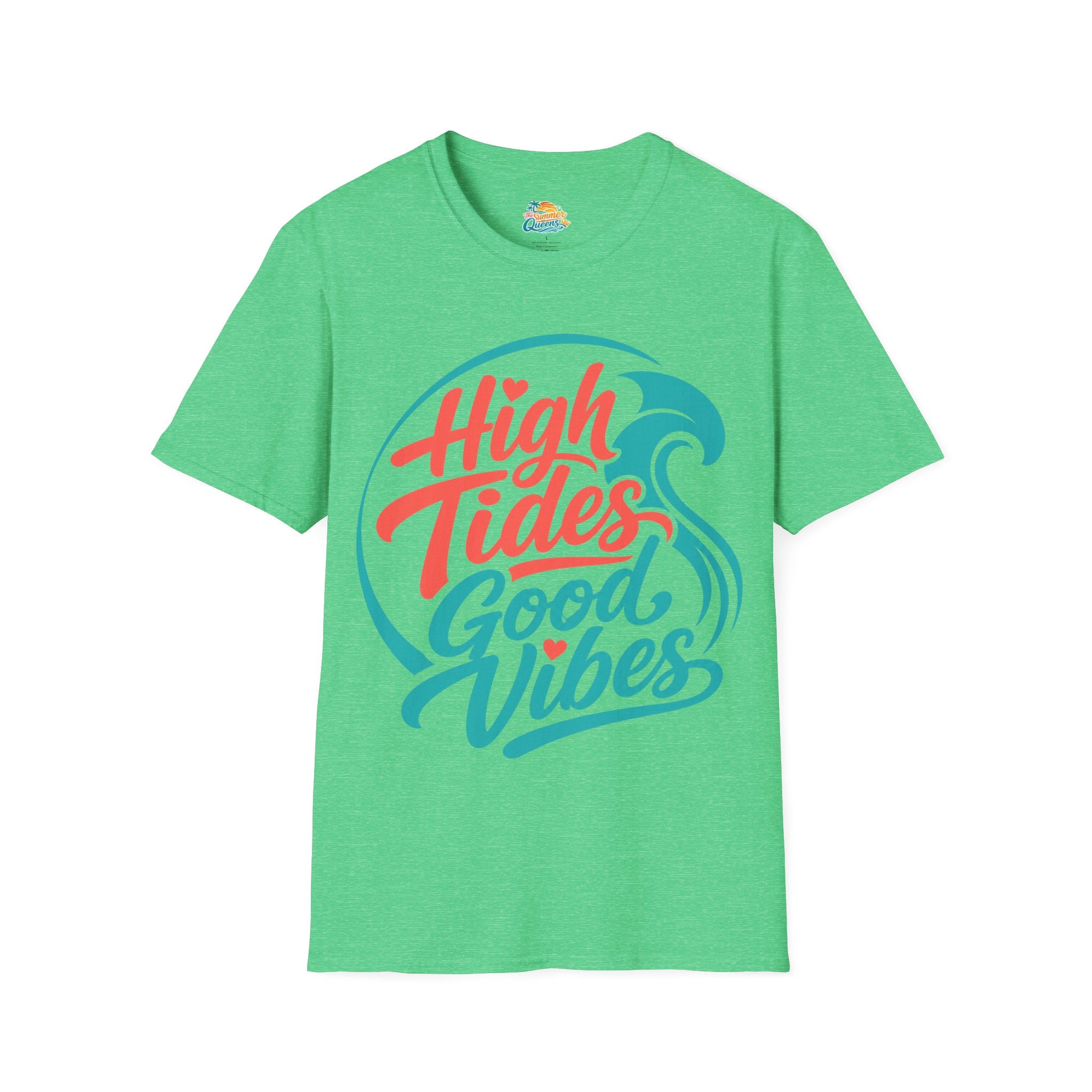 High Tides Good Vibes T-Shirt  -Beach Lifestyle Graphic Tee