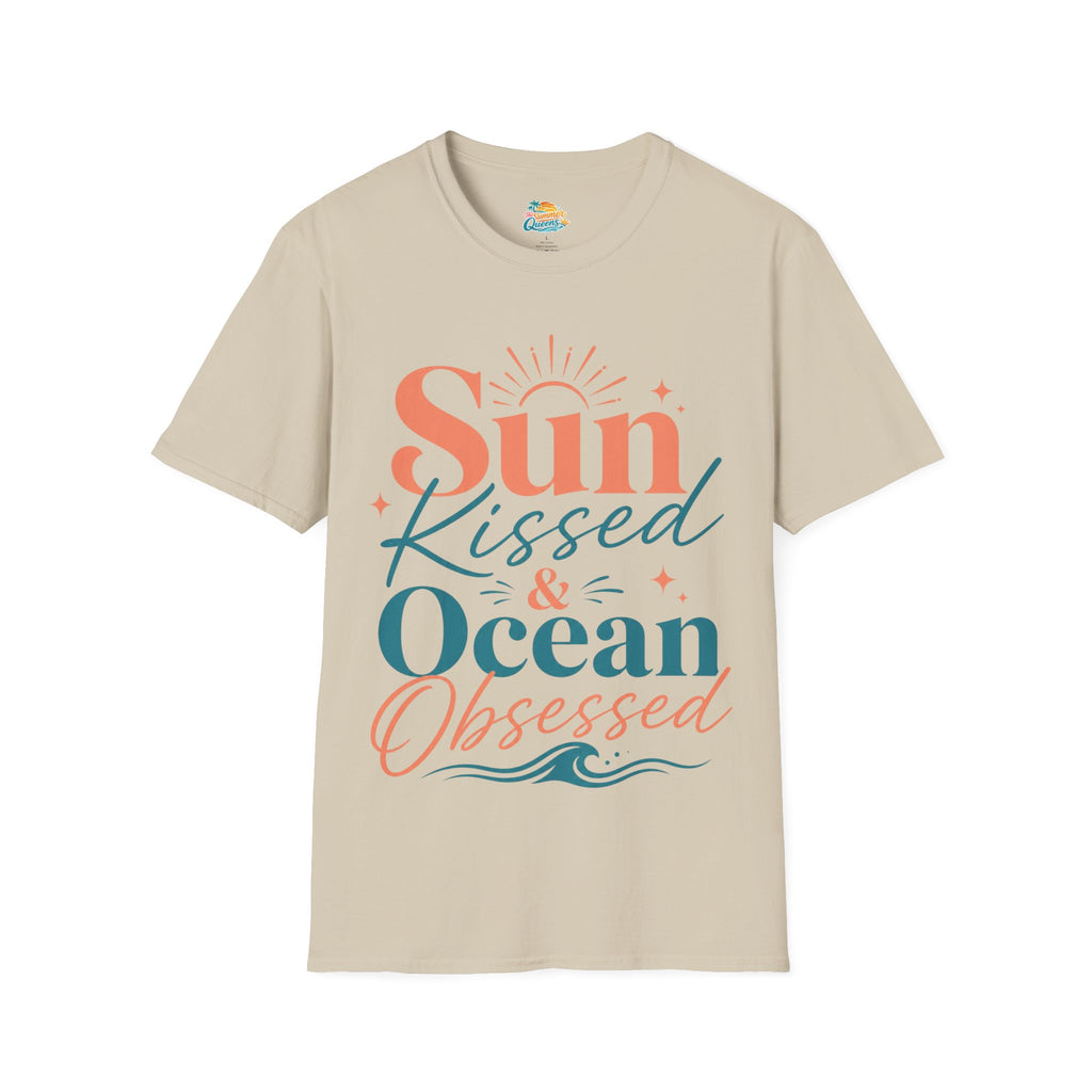 Sun-Kissed & Ocean Obsessed T-Shirt — Beachy Summer Graphic Tee