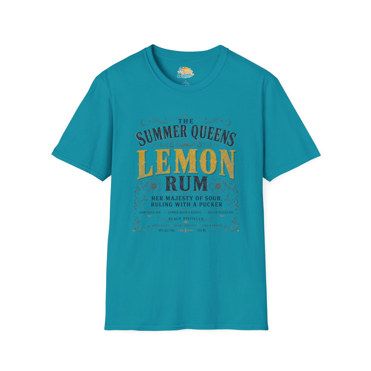 The Summer Queens Lemon Rum Label T-Shirt