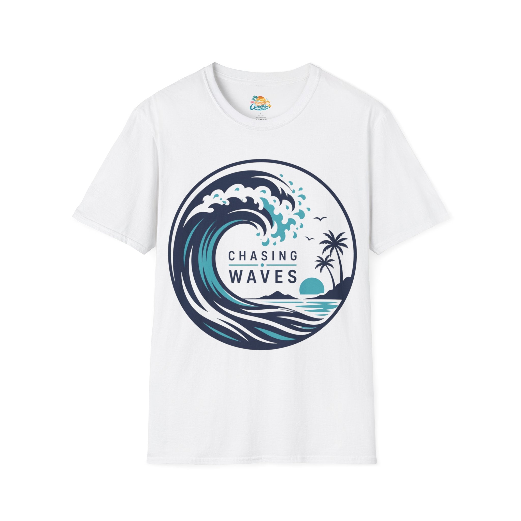 Chasing Waves Graphic T-Shirt — Surf Beach Wave Tee
