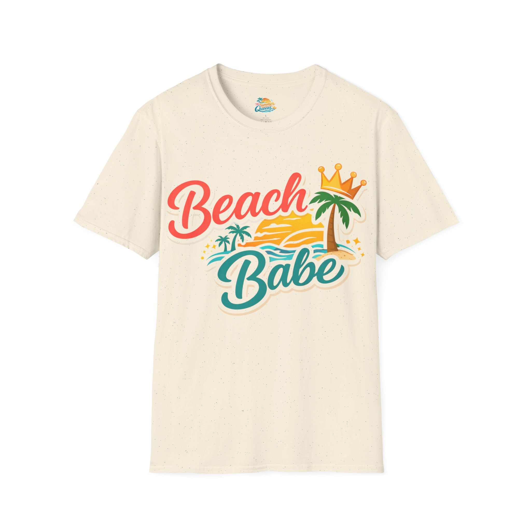 Beach Babe T-Shirt — Tropical Palm Sunset Graphic Tee