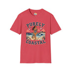 Purely Coastal Queen T‑Shirt — Vintage Beach Swim Graphic