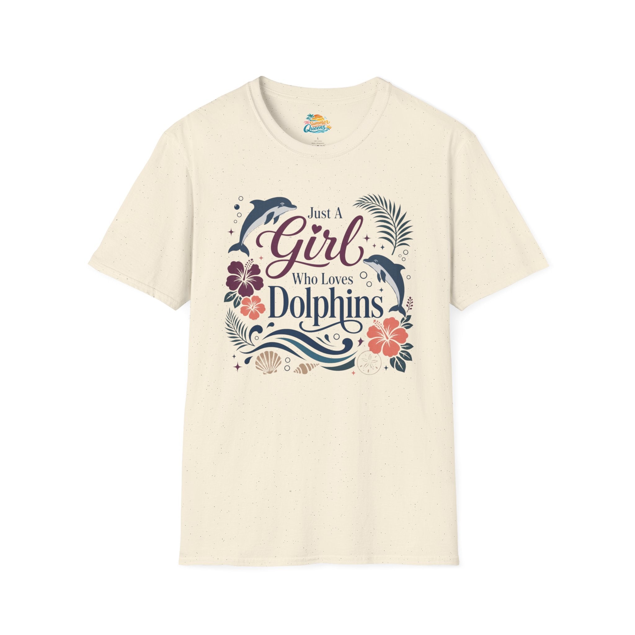Just A Girl Who Loves Dolphins T‑Shirt