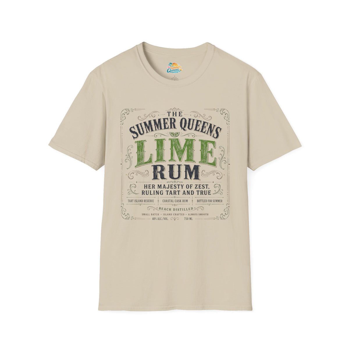 The Summer Queens Lime Rum Label T-Shirt