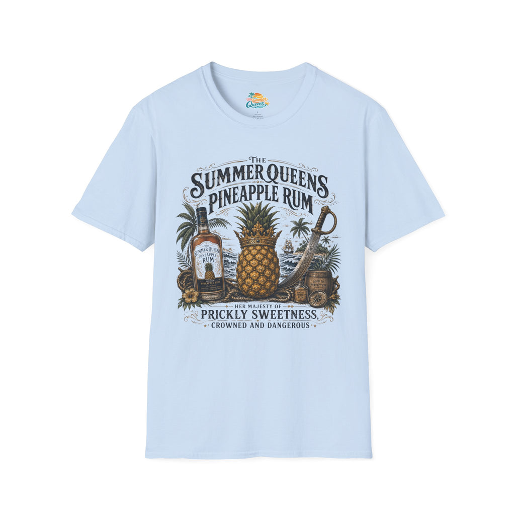 The Summer Queens Pineapple Rum Bottle T-Shirt