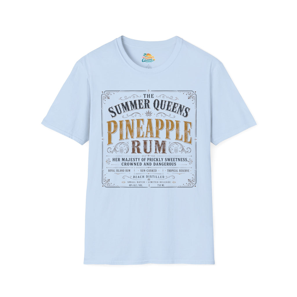 The Summer Queens Pineapple Rum Label T-Shirt